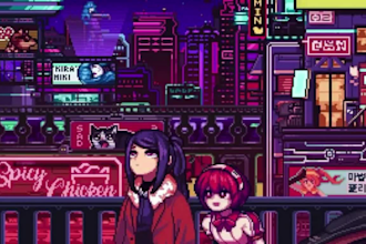 do 2d 8bits, 16bits, 32 bits, pixel art, looping lofi animation, animated gif