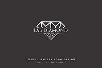 design a luxury jewelry logo with a premium touch and unique branding