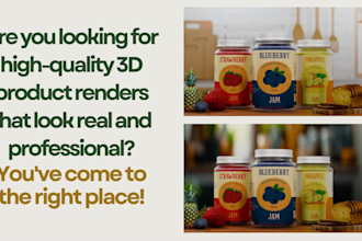 create amazon listing 3d renders of your products