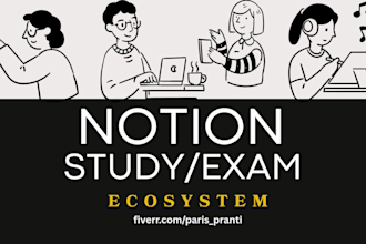 create a notion study or exam tracker dashboard for students