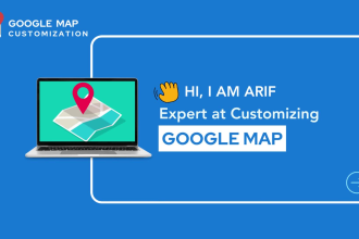 develop interactive customized google maps api and app