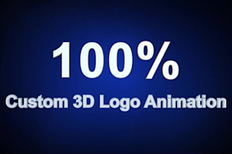 do awesome 3d custom logo animation
