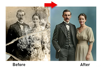 do photo restoration, restore old photos, photo colorization, photo enhance