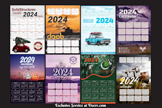 do creative calendar design according suitable for your business
