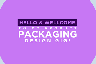 be your product packaging designer with custom packaging too