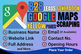 do business leads from google maps data scraping b2b lead generation service