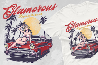 draw unique vintage tshirt art for streetwear