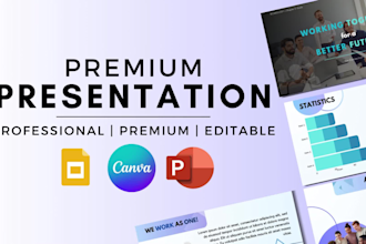 create modern creative powerpoint presentation, business, education