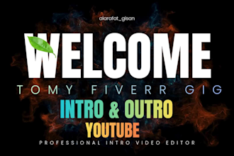 design creative intro animation for youtube