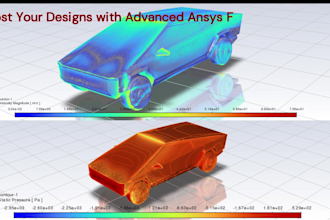 do fea and cfd analysis using ansys, apdl and solidworks