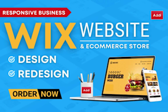 develop your wix website, wix redesign or wix design