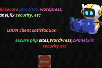 secure php sites, wordpress, cpanel,fix security, etc