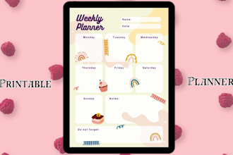 create printable planners, journal templates