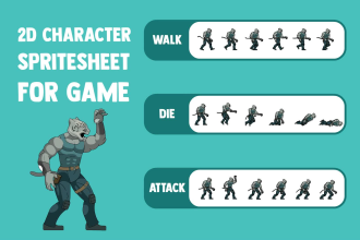 make 2d animation sprite sheet for your game
