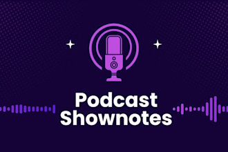write SEO optimized podcast show notes with timestamps