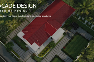 custom your house facade designs for existing structures