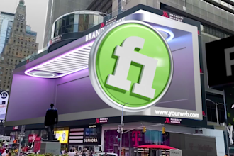 3d anamorphic animation on times square digital billboard