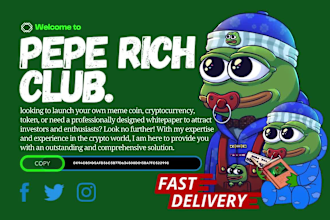 create crypto website, meme coin website, pepe website, meme and pepe website