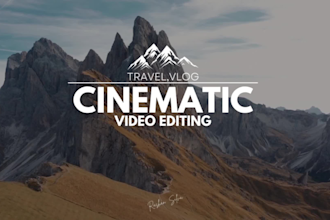 edit your cinematic travel and vlog videos