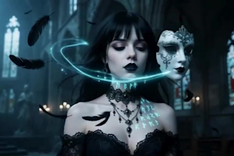 create dark cinematic ai music video, horror visualizer and dark music visuals