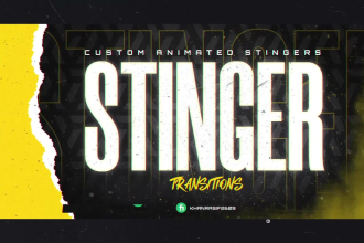 create animated stinger transitions for twitch and youtube