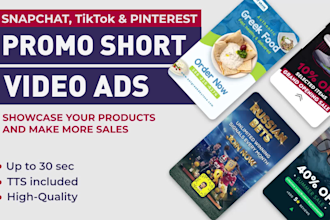 create creative snapchat and tik tok ecommerce video ads