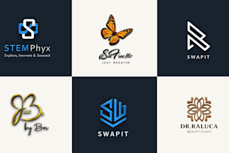 design a 3d geometric, vintage, and watercolor logo in 24h