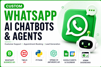 build a custom whatsapp ai chatbot using whatsapp business or twilio api