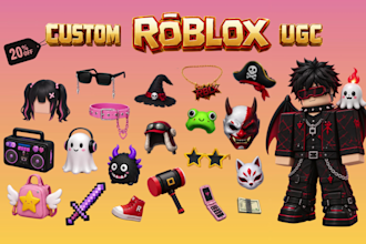 create custom roblox ugc accessories, hairs and outfits
