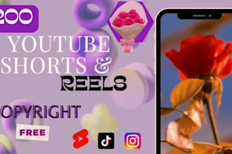create 200 meditation and relaxing nature shorts and reels