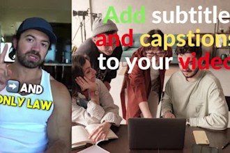 add subtitles or captions in youtube shorts,instagram reels and tiktok video