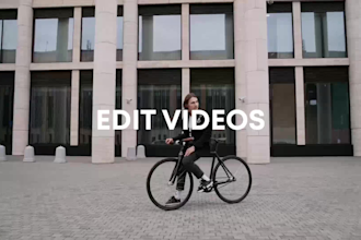 do video editing for youtube, instagram, tiktok and facebook