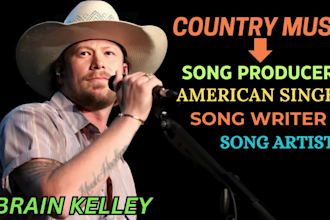 produce high quality country music song writer with acoustic guitar