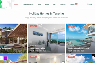 design short term rental website vacation rental website long term website