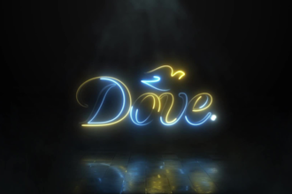 create amazing fast neon logo intro
