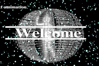 do create kinetic typography video and text animation