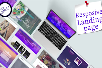 design responsive landing page or squeeze page