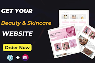 design skin care, makeup, beauty salon ,cosmetics website