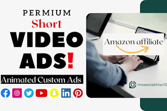 create amazon short video ads facebook instagram youtube