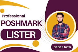 be your poshmark lister doing poshmark listing, ebay to poshmark listing