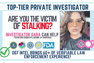 investigate your stalker or online libel matter