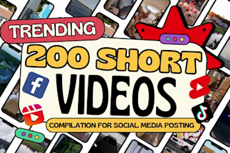 provide 200 real estate, luxury life, cars, travel videos reels, shorts, tiktok