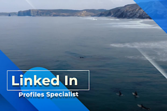 make a professional linked in profile and business page