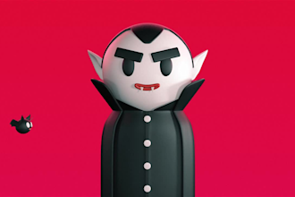 make animated halloween dracula greetings