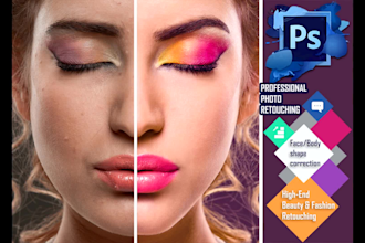 do photo retouching in photoshop, portrait skin retouching, photo editing