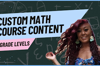 create engaging math course content and lesson plans