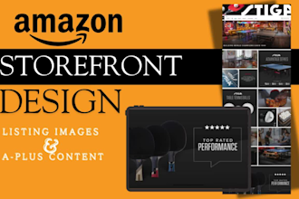 create eye catching amazon storefront design and amazon brand store