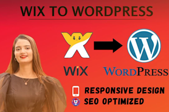 convert, clone, copy or migrate wix to wordpress website