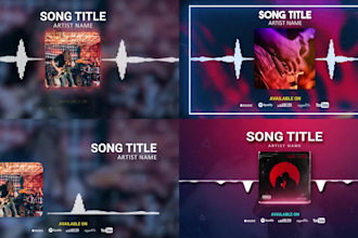make outstanding audio visualizer for youtube or spotify