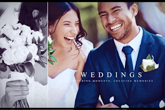 create any wedding, birthday, memorial photo slideshow video